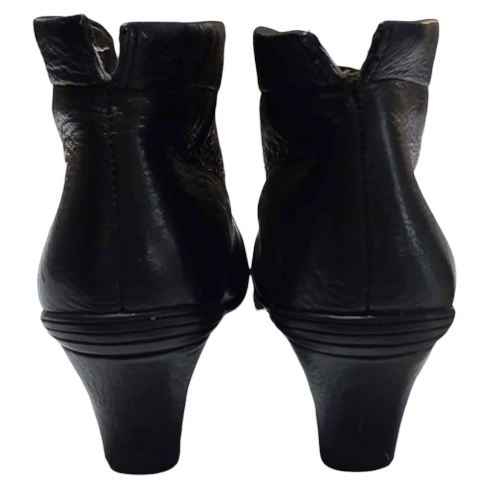 Gentle Souls Osaka Mia Black Leather Ankle Boots Kitten Heel Womens 7.5M SH319 - Picture 8 of 10